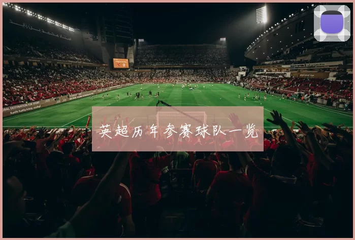英超历年参赛球队一览